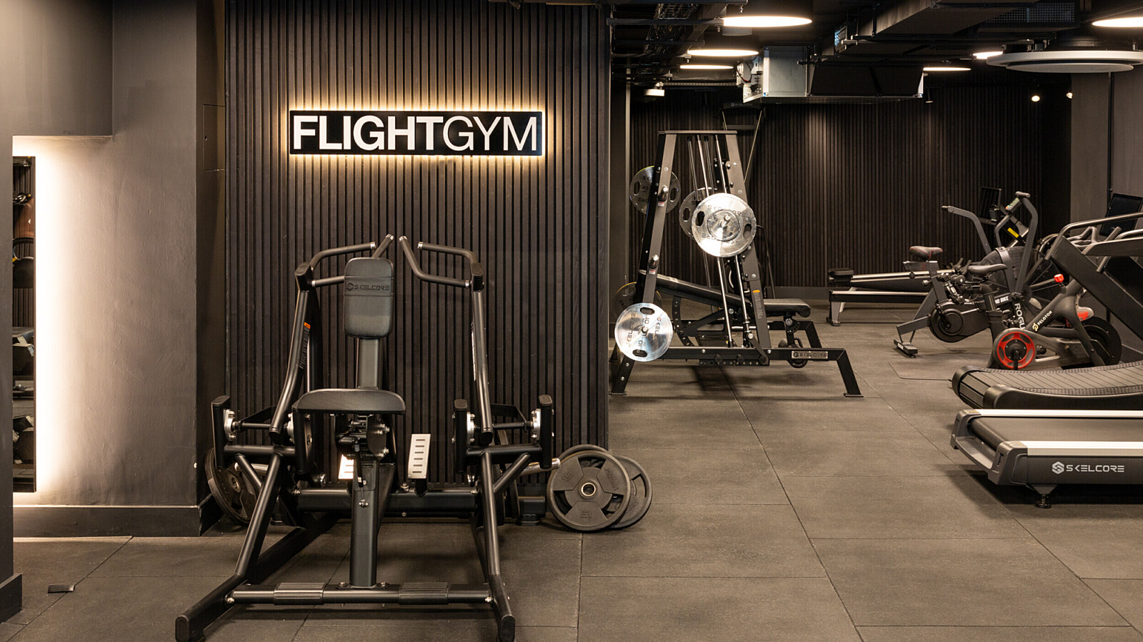 In house gym at flight story HQ