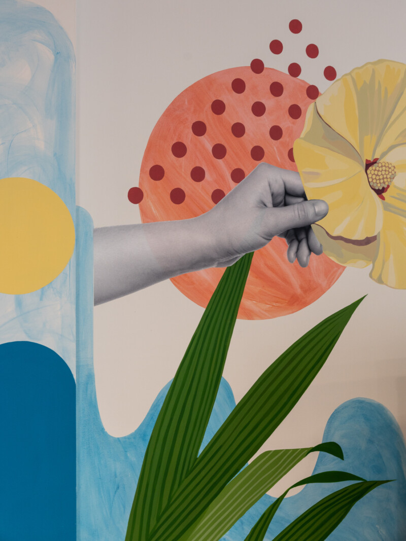 Runway East-Shoreditch-Reception mural