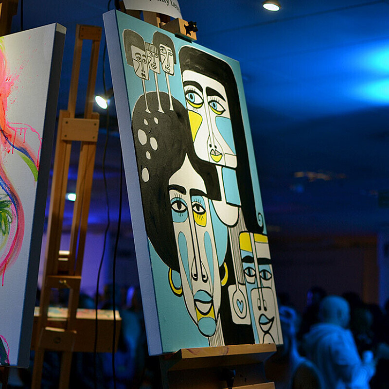 art battle event at cheers and smith, stopford park