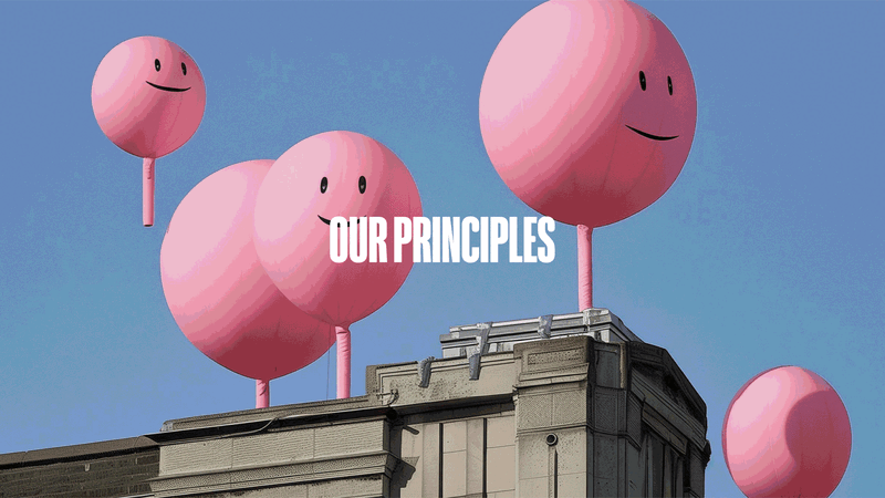 Animated frames of the Stopford Park, Art Park Manifesto values