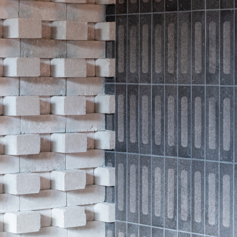 Wall tile detail at TMT Group HQ workspace